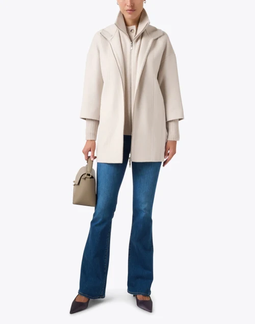 Beige Wool Cashmere Coat