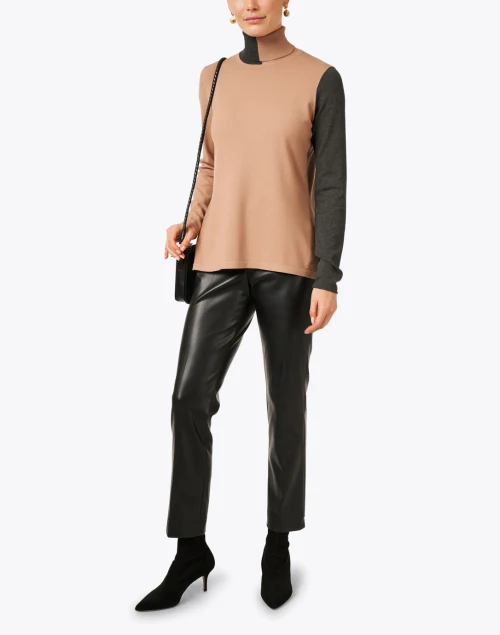 Annie Black Faux Leather Pant