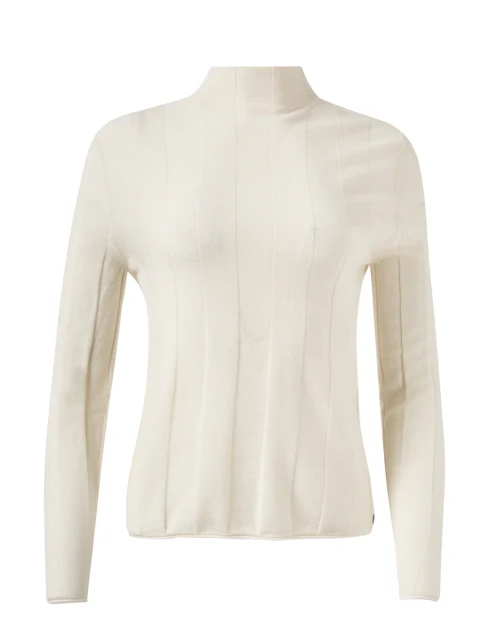 Ivory Wool Cashmere Top