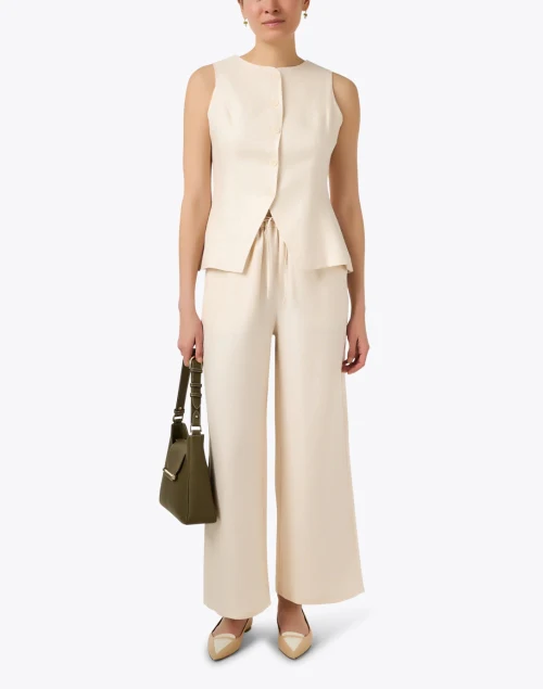 Lillian Beige Wide Leg Pant