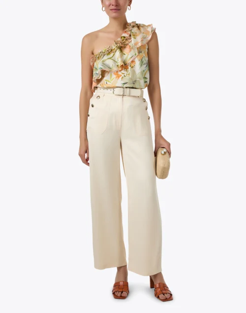 Kate Multi Floral One Shoulder Top