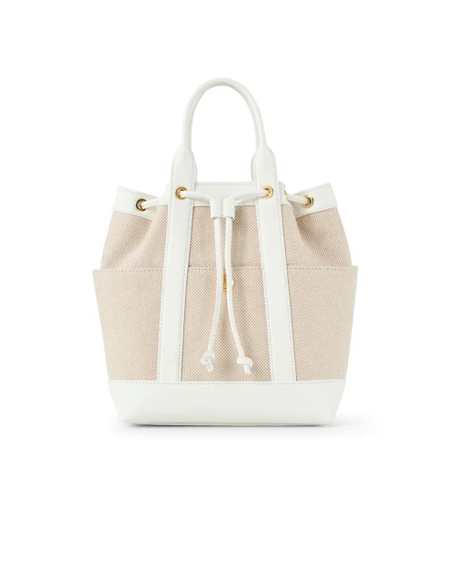 Goody White Canvas and Leather Bag