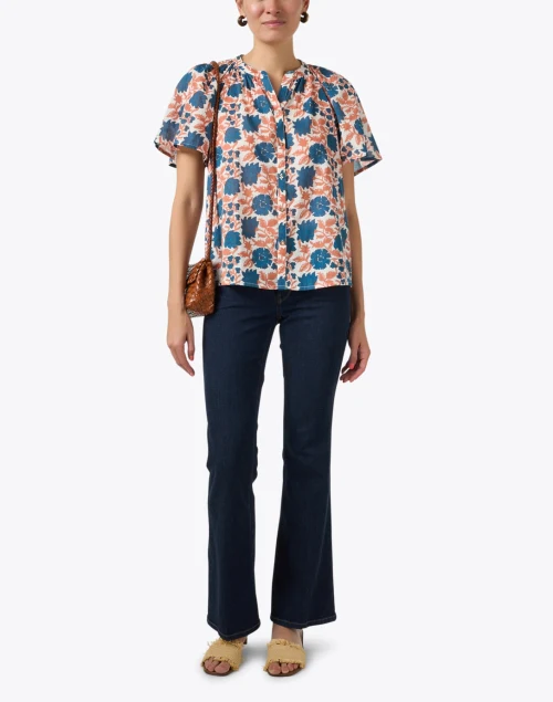 Isla Multi Print Cotton Top