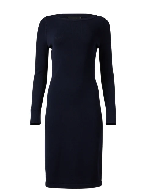 Navy Boatneck Dress