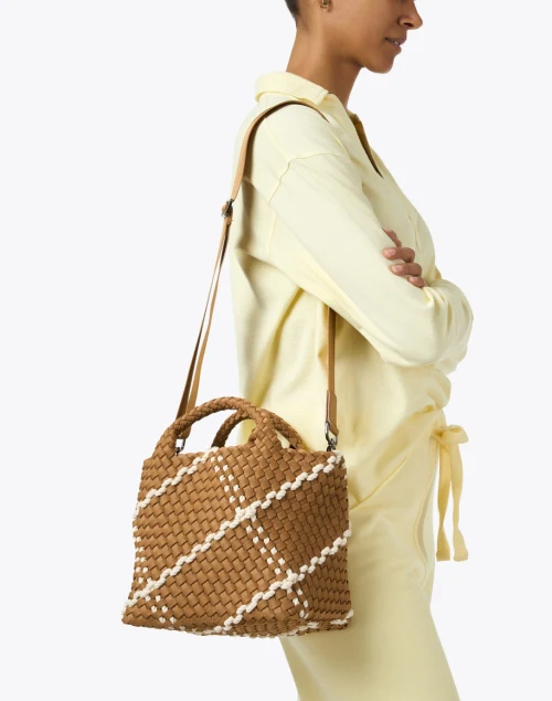 St. Barths Small Brown Rope Woven Handbag