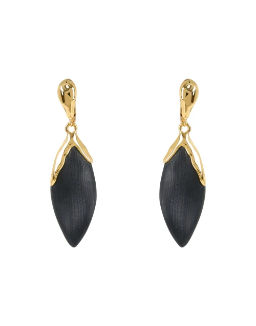 Black Lucite Earrings