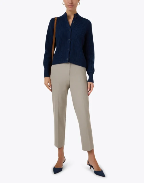 Navy Cashmere Cardigan