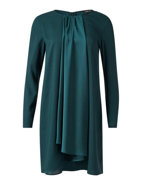 Jade Green Drape Front Dress