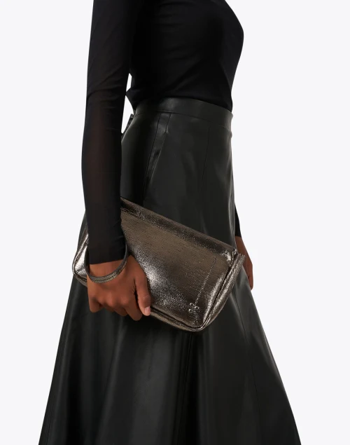 Champagne Metallic Clutch