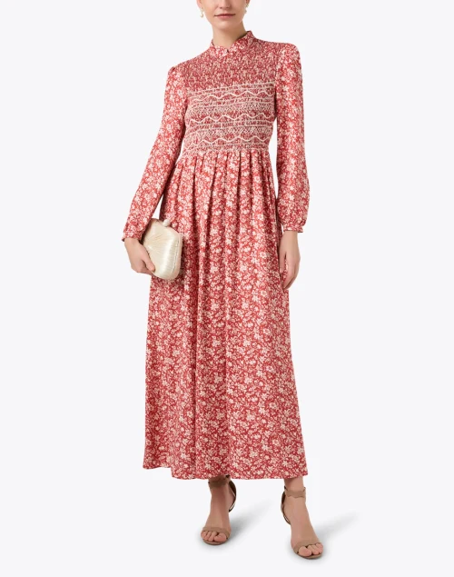 Lea Red Floral Dress