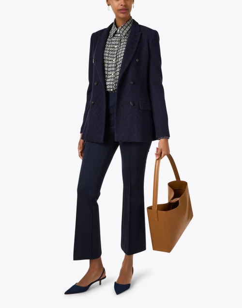 Navy Stitch Blazer