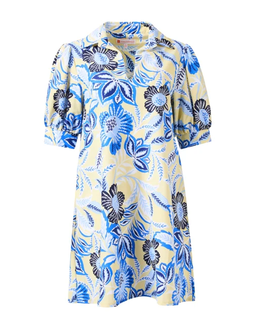 Emerson Yellow and Blue Print Dress