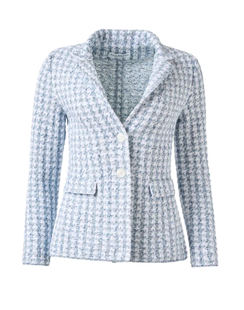 Speranza Blue and White Houndstooth Jacket