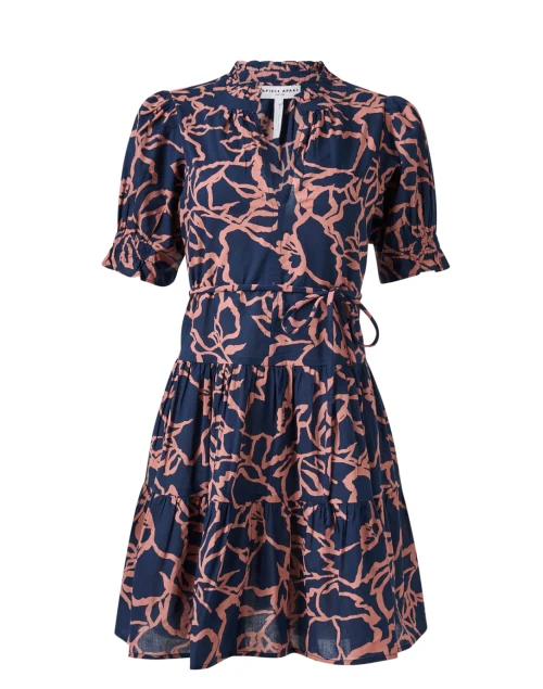Las Almas Navy Cotton Dress