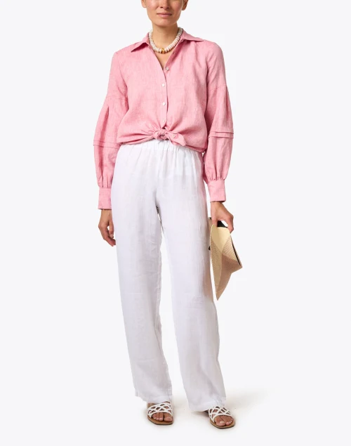 Pink Linen Shirt