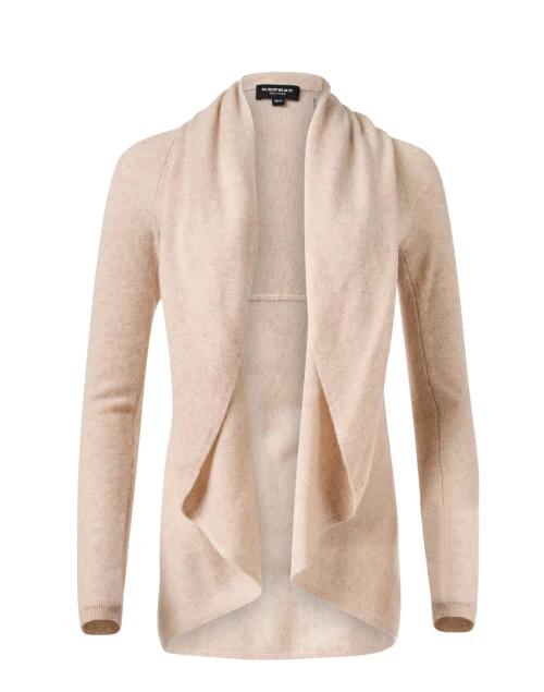 Sand Cashmere Circle Cardigan