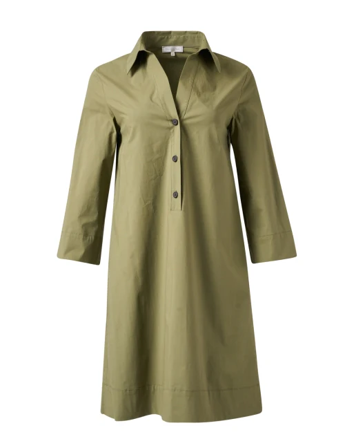 Green Poplin Dress