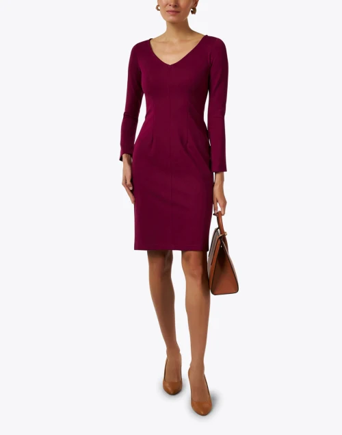 Maggie Magenta Ponte Dress