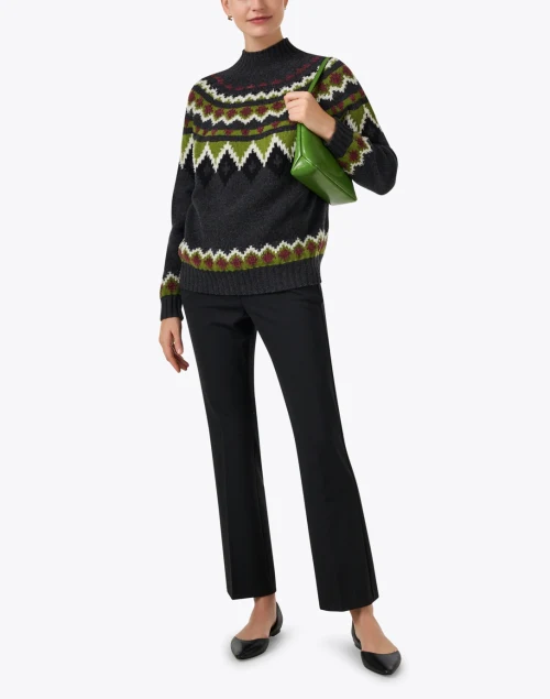 Orario Grey Multi Print Sweater