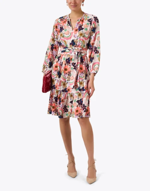 Pauline Floral Print Silk Dress
