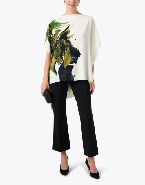 White Multi Print Top