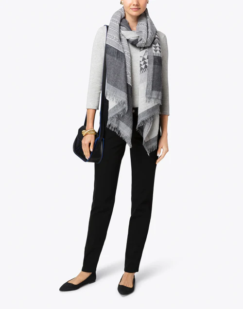 Black Stretch Cotton Twill Jeans
