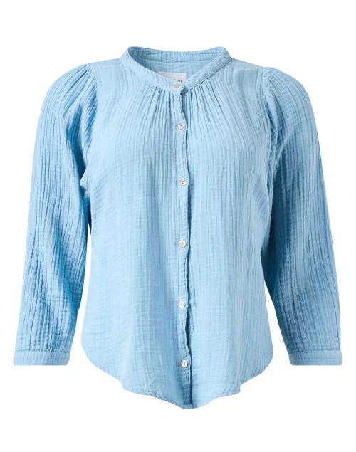 Chloe Blue Cotton Gauze Shirt