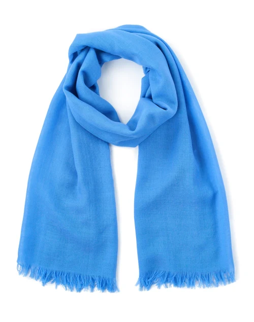Blue Wool Scarf