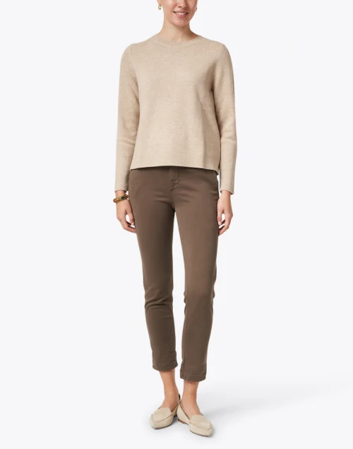 Essential Oatmeal Beige Cashmere Sweater