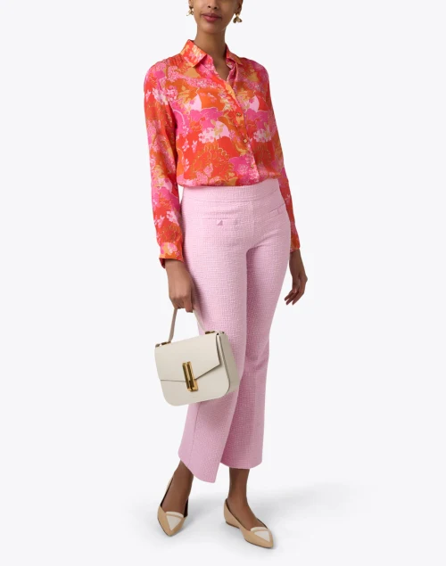 Faith Pink Textured Pant
