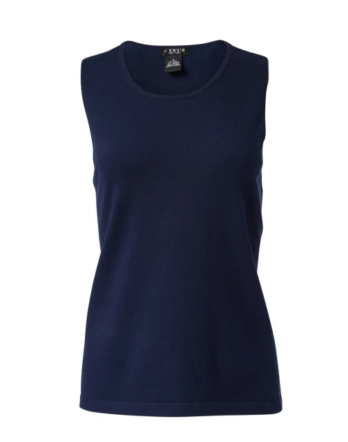 Navy Knit Top