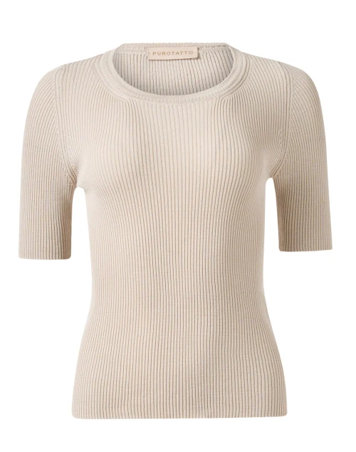 Beige Cotton Top