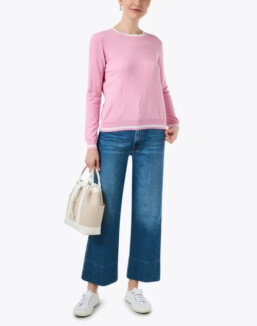 Pink Cotton Cashmere Sweater