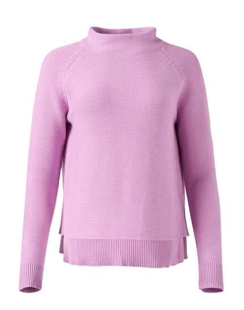 Freesia Pink Garter Stitch Cotton Sweater