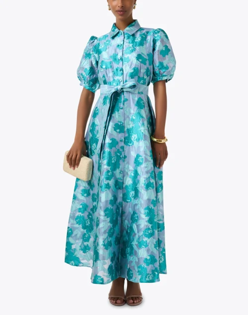 Charlotte Turquoise Organza Dress