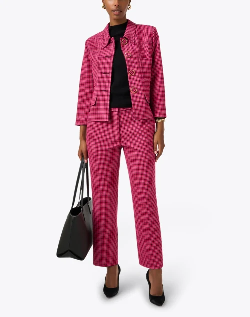 Pink Plaid Jacket