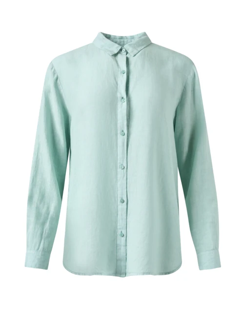 Mint Green Linen Top