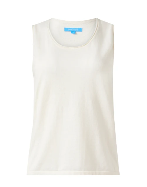 White Cotton Cashmere Tank