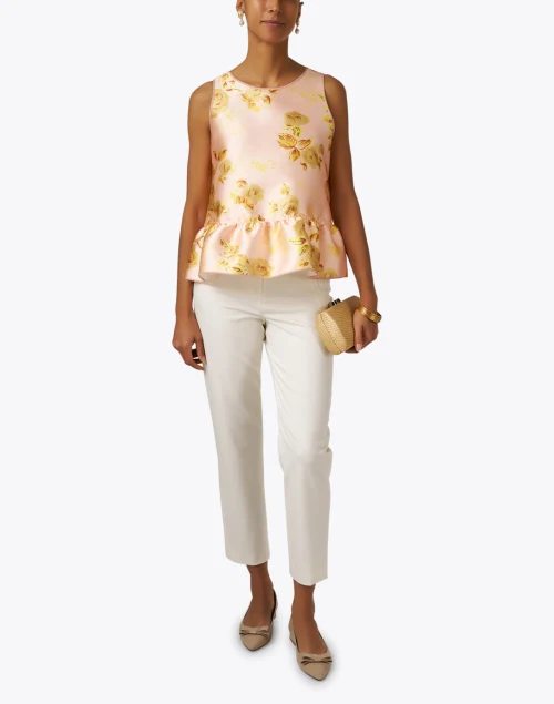 Duchesse Pink Floral Peplum Top