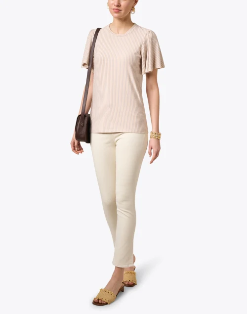 Broadway Beige Stripe Top