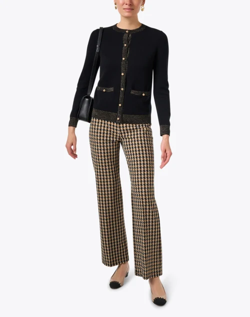 Jules Houndstooth Knit Pull On Pant