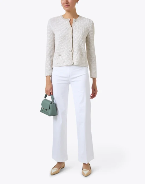 Sipario Beige Cotton Jacket