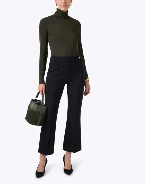 Cypress Green Turtleneck Top