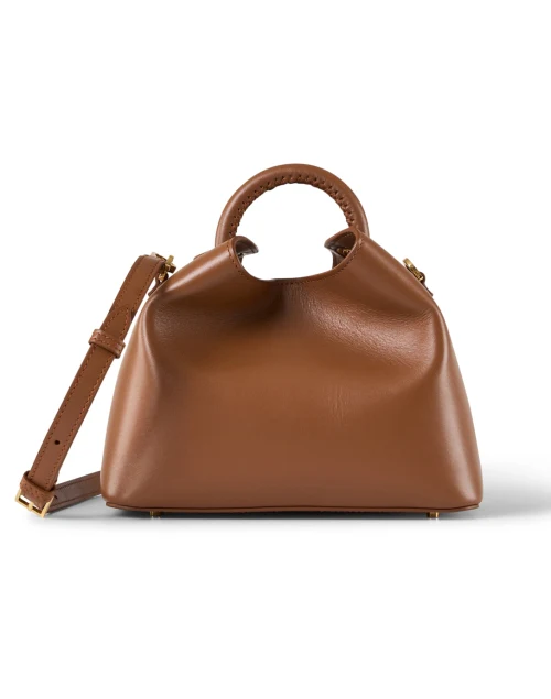 Baozi Cognac Leather Handbag