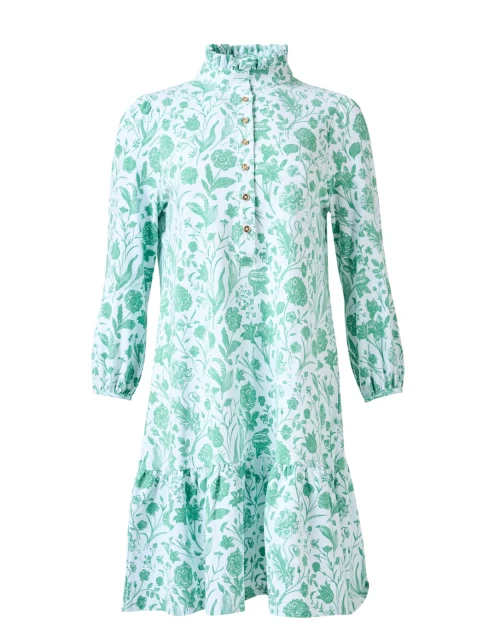 Adara Green Print Cotton Dress