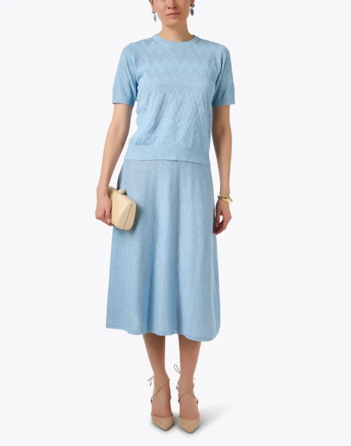 Cielo Blue Knit Skirt