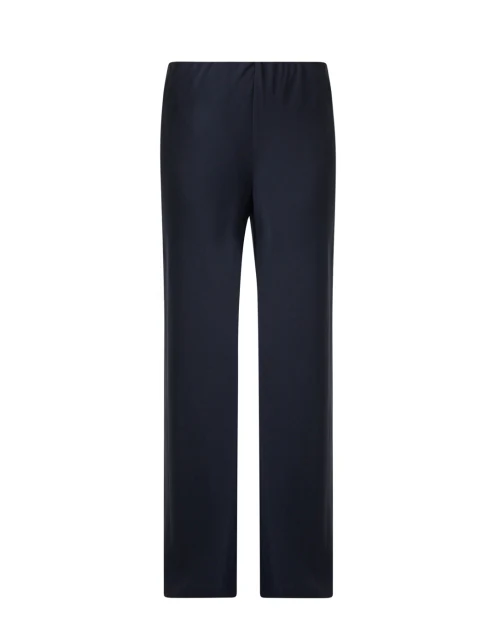 Navy Crepe Bias Pant