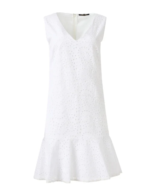 Yvaine White Eyelet Dress