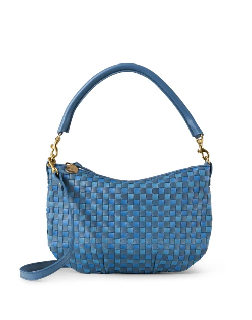 Petit Moyen Blue Leather Shoulder Bag