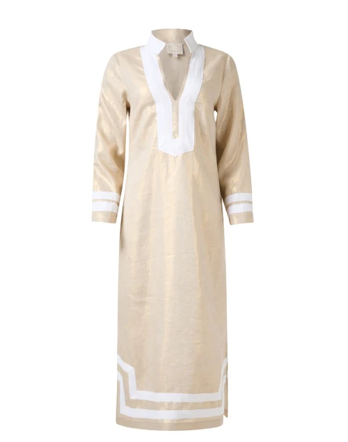Gold Linen Tunic Dress